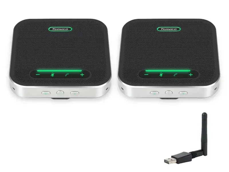 Microfone Videoconferência Tenveo 360º / Bluetooth / USB / 16h Bateria - M2B-CC