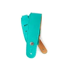 Correia guitarra couro D'Addario 20GL04 Slim Garment Teal