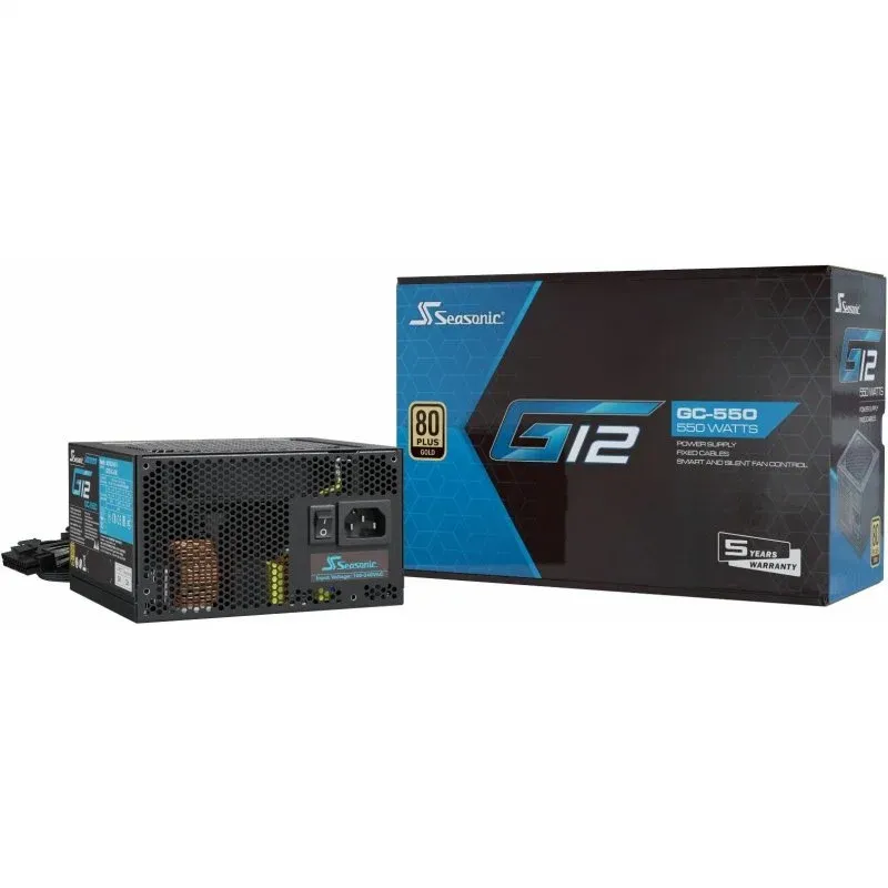 Fonte Alimentação Seasonic G12 GC Series 550W 80 Plus Gold