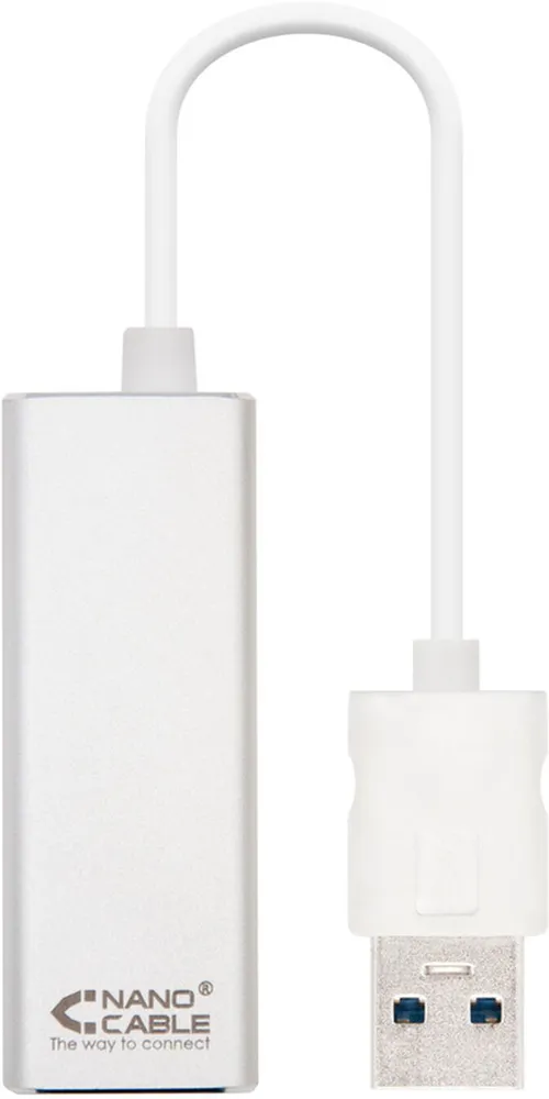 Adaptador Gigabit Nanocable USB 3.0 a Ethernet Gigabit 10/100/1000 Mbps 15 CM