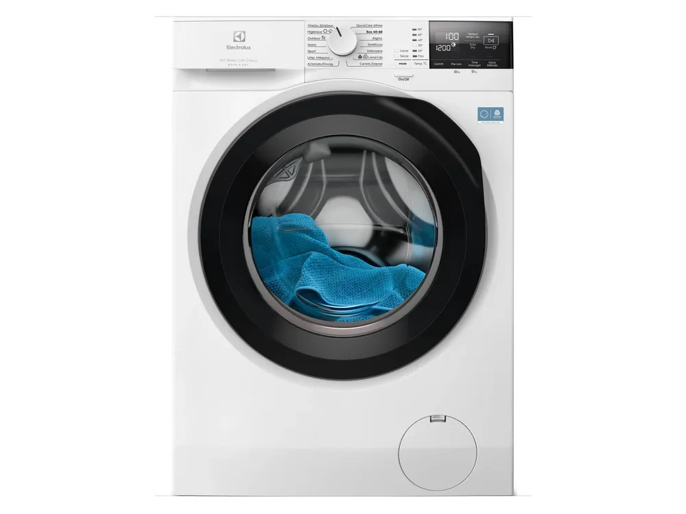 Máquina de Lavar e Secar Roupa ELECTROLUX EWT6296OAB (9/6 kg - 1600 rpm - Branco)