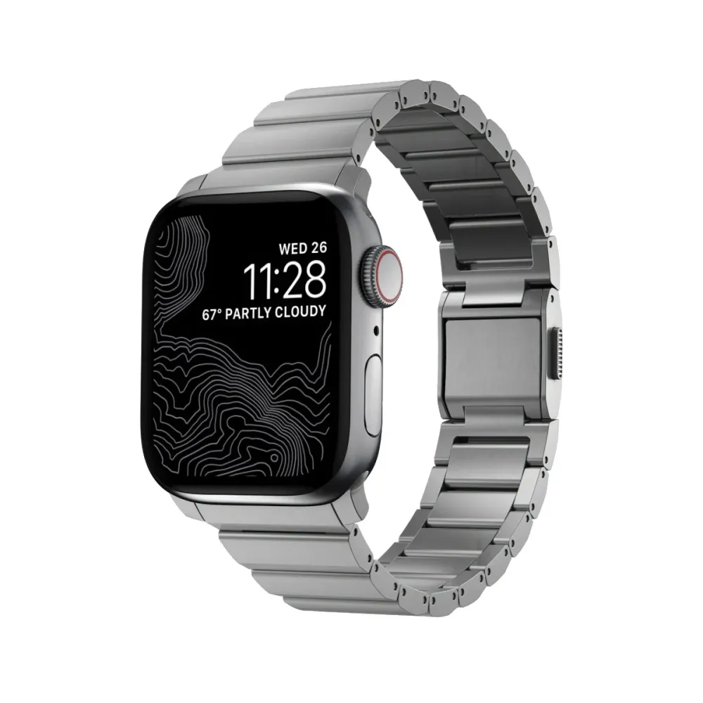 Bracelete Nomad Titânio Apple Watch 41/42mm Prateado