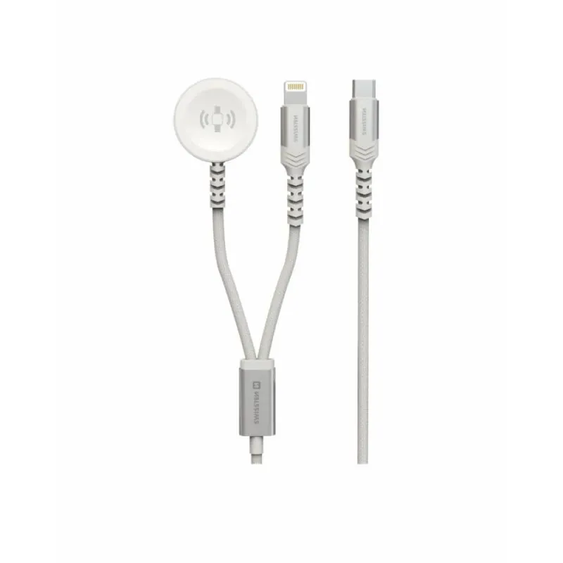Swissten - 2in1 charger cable (apple watch+lightn.) USB-C