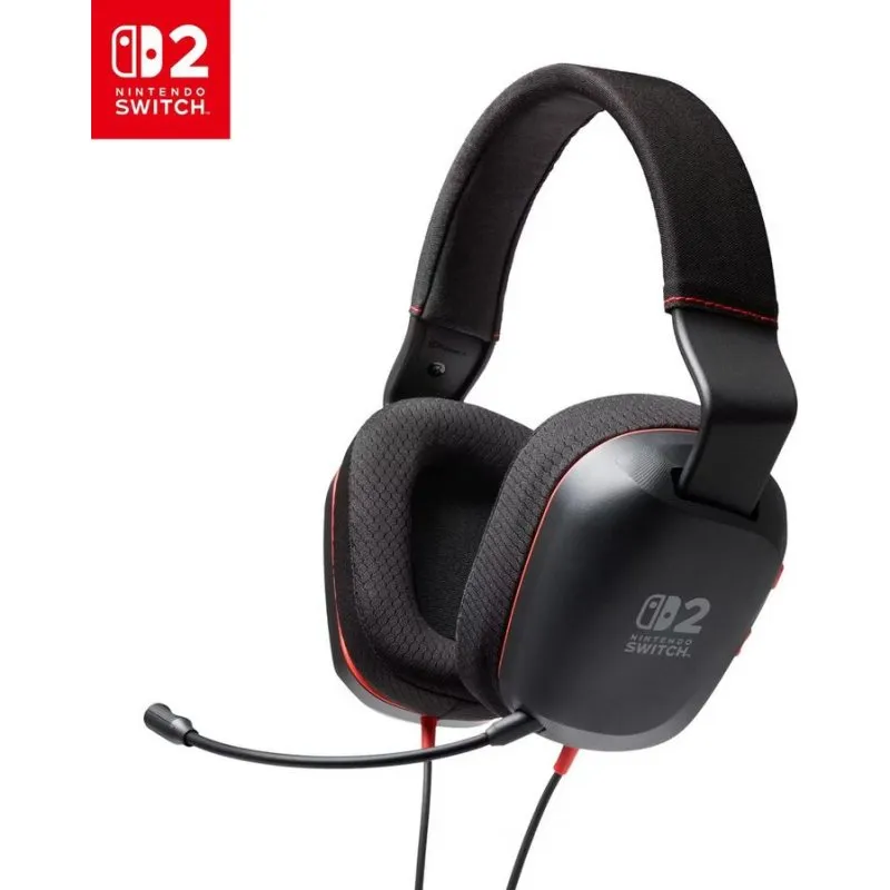 Auriculares PowerA NSHS0581 com cabo USB gaming microfone controlo volume preto