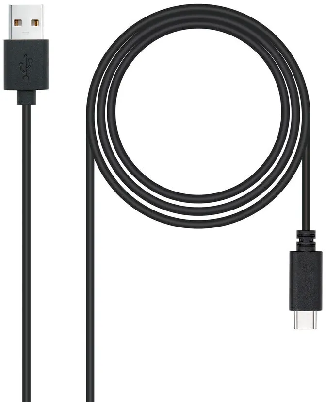 Cabo USB 2.0 3A Nanocable USB-C/M > USB-A/M 3 M Preto