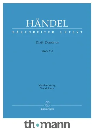 Bärenreiter Händel Dixit Dominus