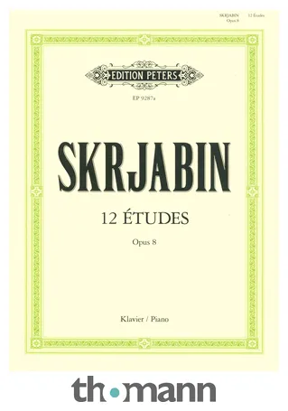 Edition Peters Skrjabin 12 Études op. 8