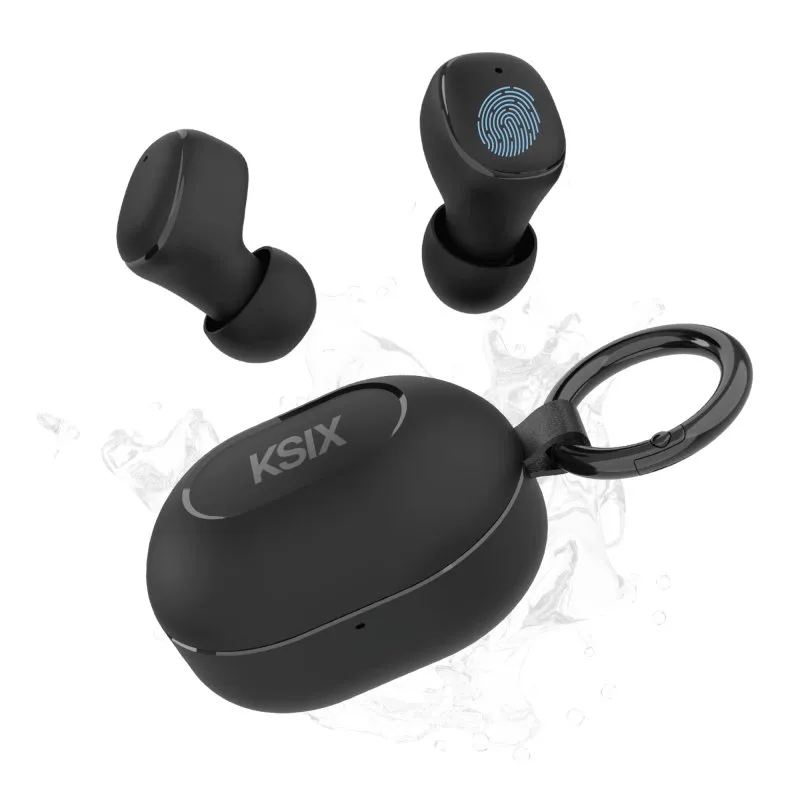 Ksix Neutron Auriculares Sem Fios USB-C Pretos