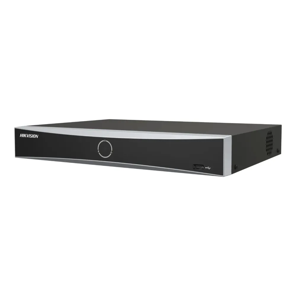 Gravador NVR Hikvision Pro 8 Canais IP PoE 4K Preto - DS-7608NXI-K1/8P(D)
