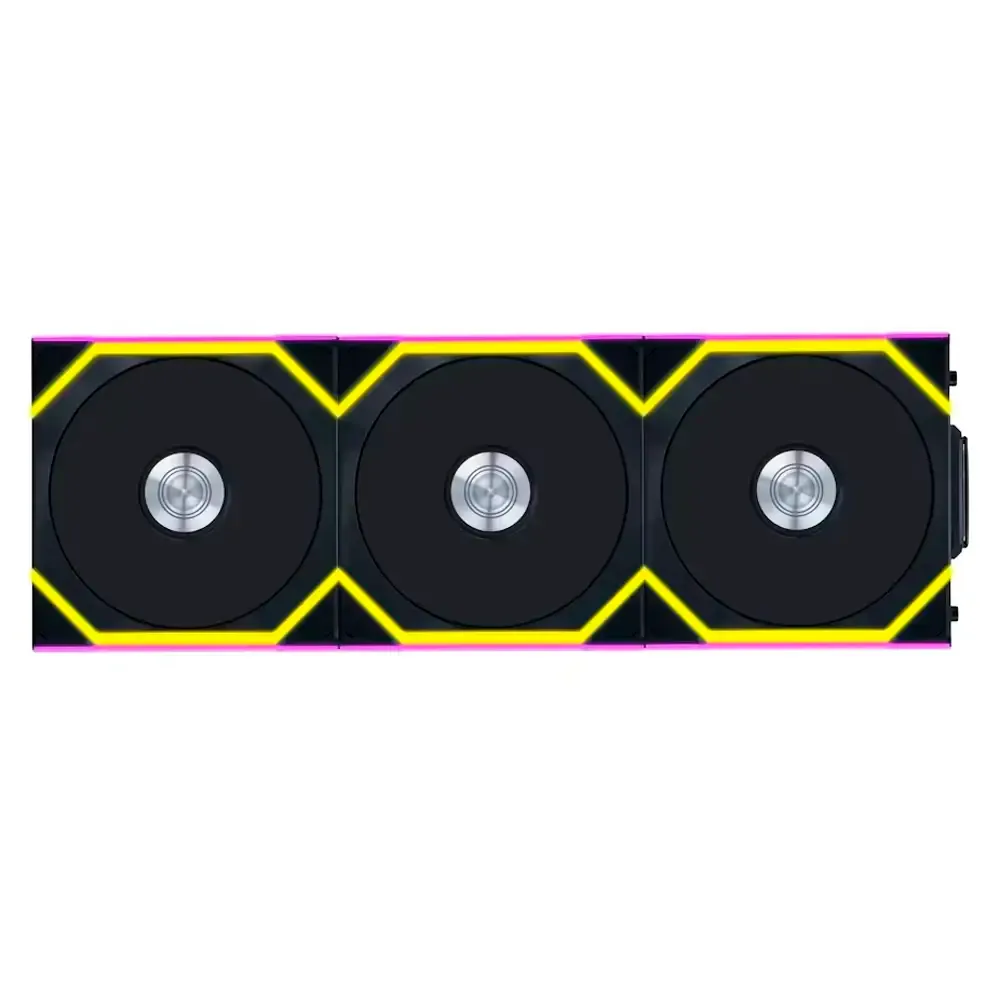Ventoinha 120mm Lian Li Uni Fan SL120 Wireless RGB Reverse Blade 4 Pinos PWM Preta (Pack 3)