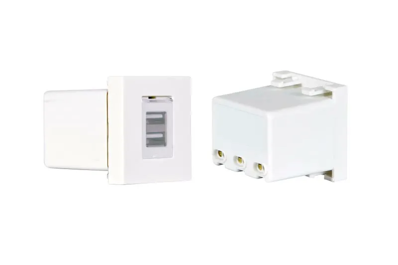 Tomada Carregador 5V 2x USB p/ 1 Painel Ligação - WP-53UC2