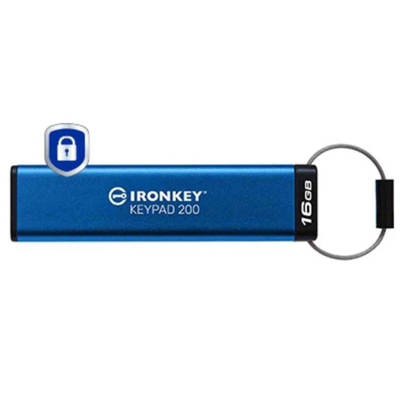 Pen Drive Pen USB Kingston IronKey Keypad 200 16GB FIPS 140-3 AES-256