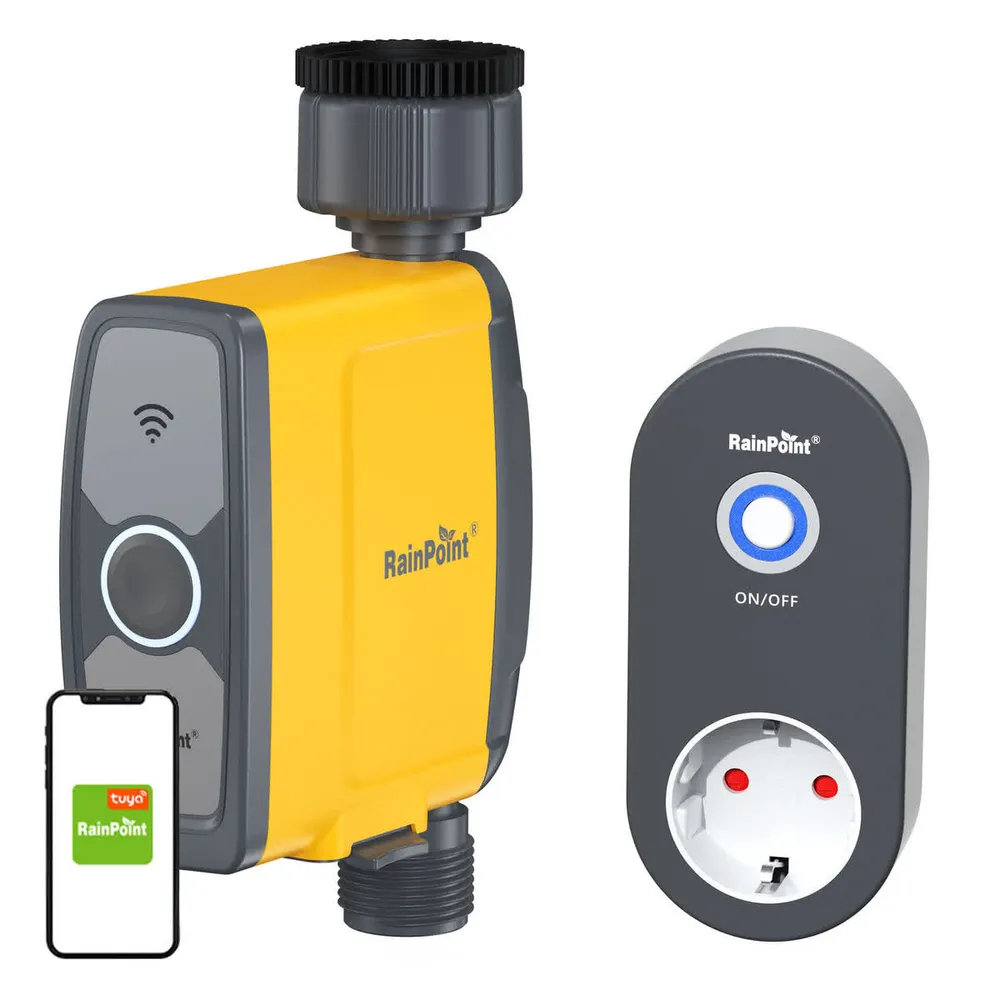 Rainpoint TTV103FRF + TWG004WR Controlador de irrigação de 1 zona com aplicativo