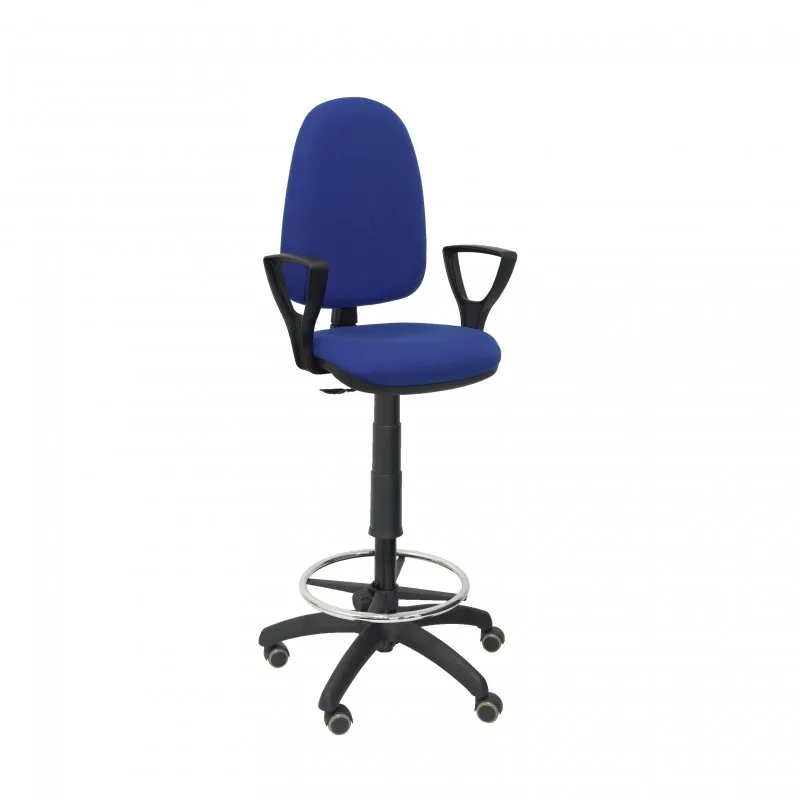 Piqueras y Crespo Ayna Banco Bali Braços Fixos Rodas Parquet Azul
