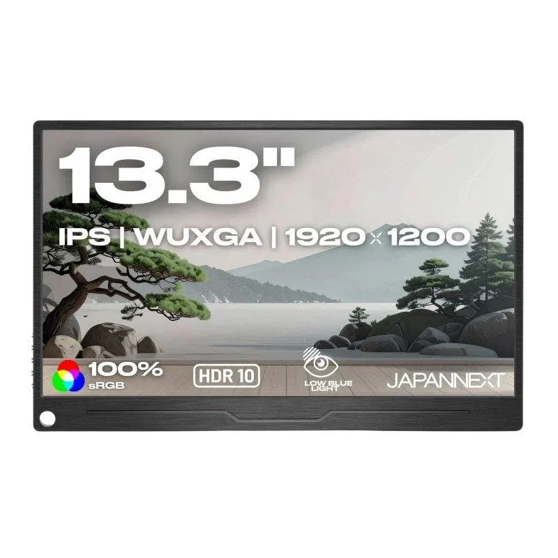 Monitor JAPANNEXT JN-MD-IPS133WUXGAR 13.3" WUXGA 60Hz IPS HDR G-Sync FreeSync 25ms