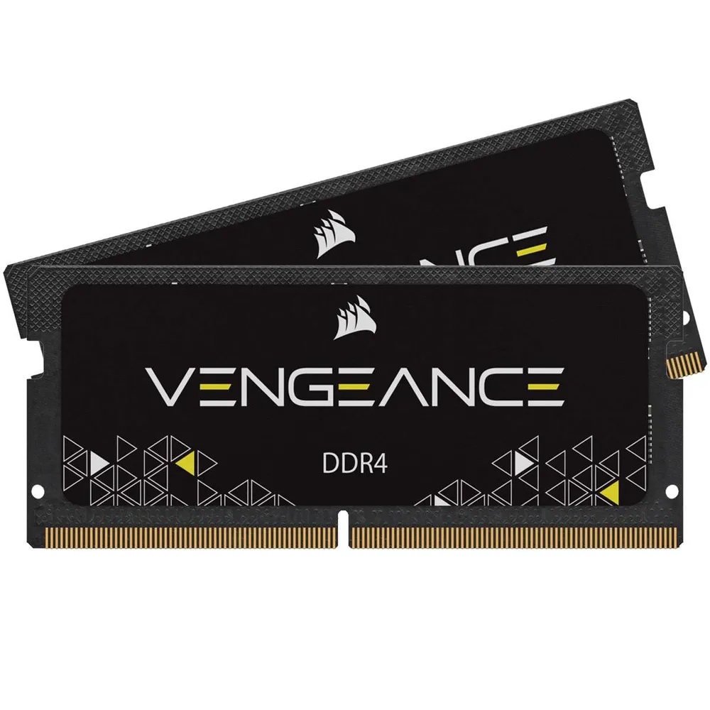 Memória RAM SO-DIMM Corsair Vengeance 32GB (2x16GB) DDR4-3200MHz CL22 (22-22-22-53) 1.20V Preta