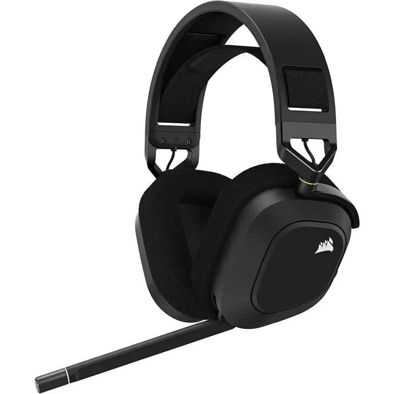Headset Gaming Corsair HS80 RGB Wireless Carbono