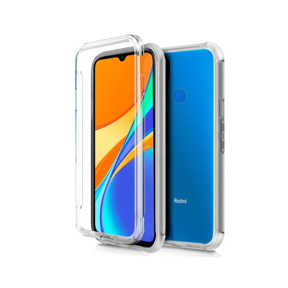 Capa Silicone Frente e Verso Xiaomi Redmi 9C/10A Transparente