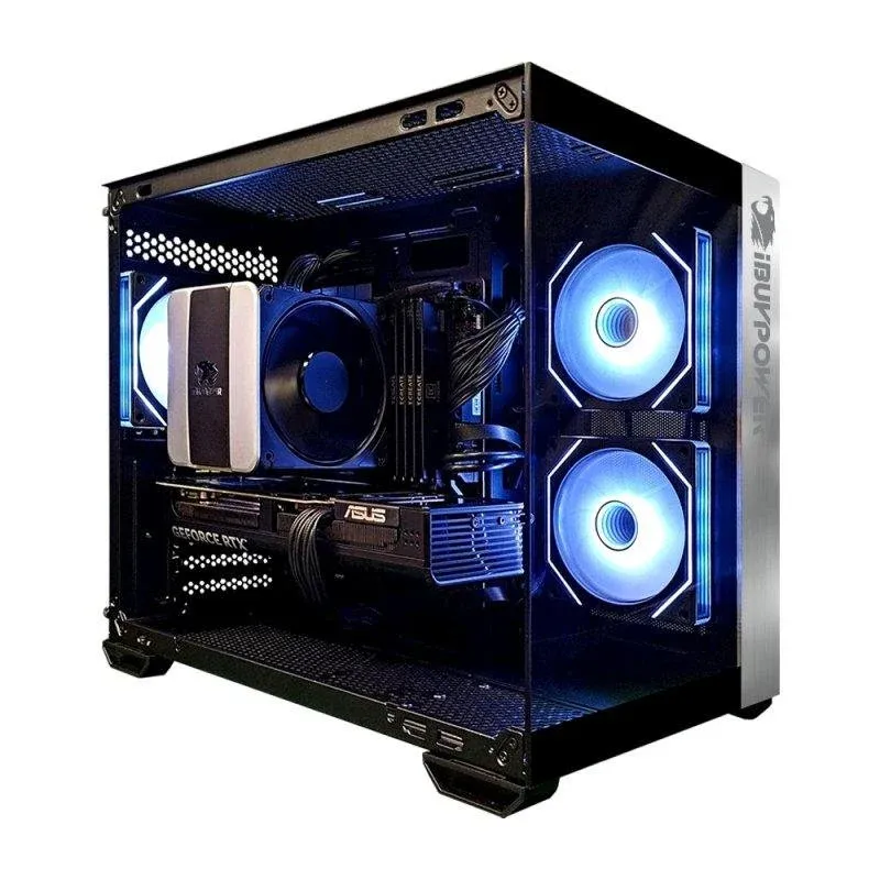 Desktop IBUYPOWER Fighter Halo Plus AMD Ryzen 7 5700X 32GB 1TB SSD RTX 5060 Ti Windows 11 Pro WiFi 5