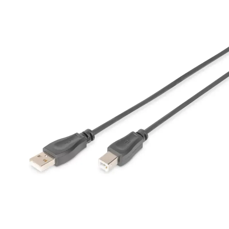DIGITUS USB 2.0 CABO TYPE A - B M/M 0.5M USB 2.0 PRETO
