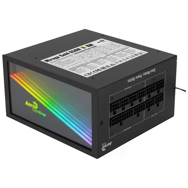 Fonte Alimentação Aerocool Mirage Gold 850W 80 Plus Gold Modular