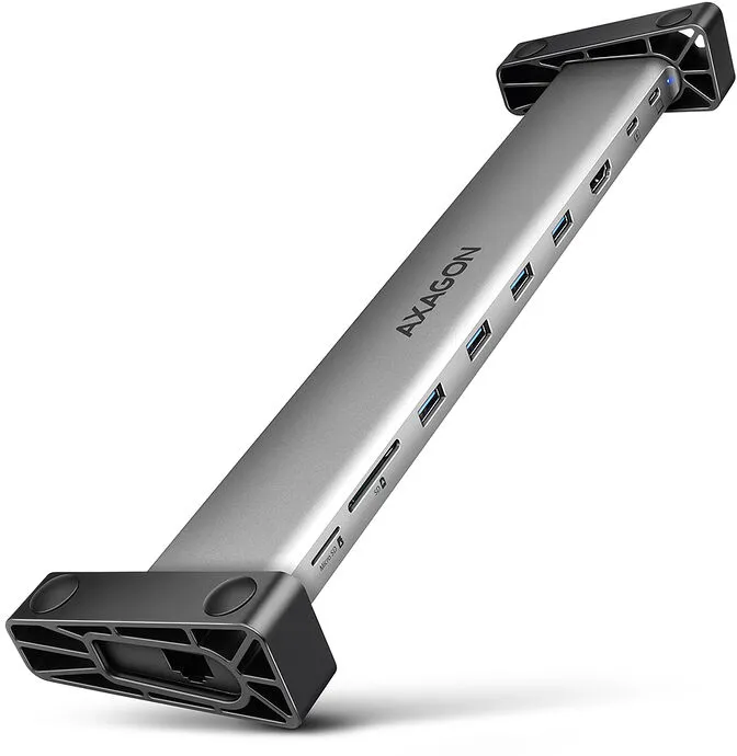 HUB USB AXAGON HMC-10HLS, USB 5Gbps hub, 4x USB-A, HDMI 4K/60Hz, RJ-45, SD/microSD, PD 100W