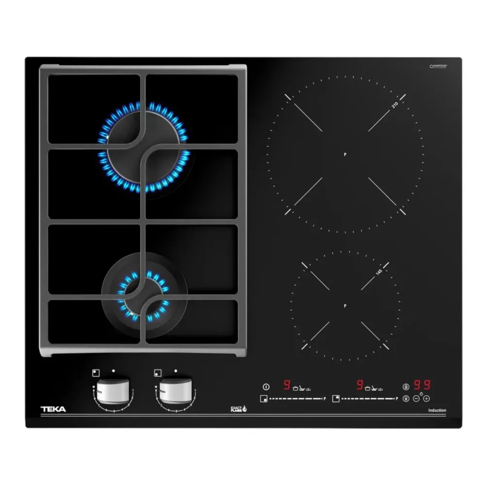 Placa Mista Teka 4 Zonas 7300W Preta - JZC 64322 AB