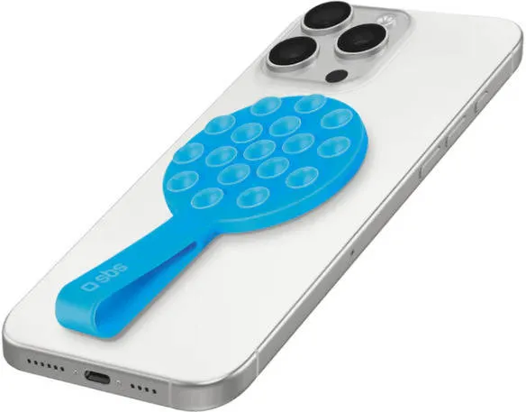 Suporte com Ventosa SBS com Pega de Segurança (Compatível com MagSafe - Azul)