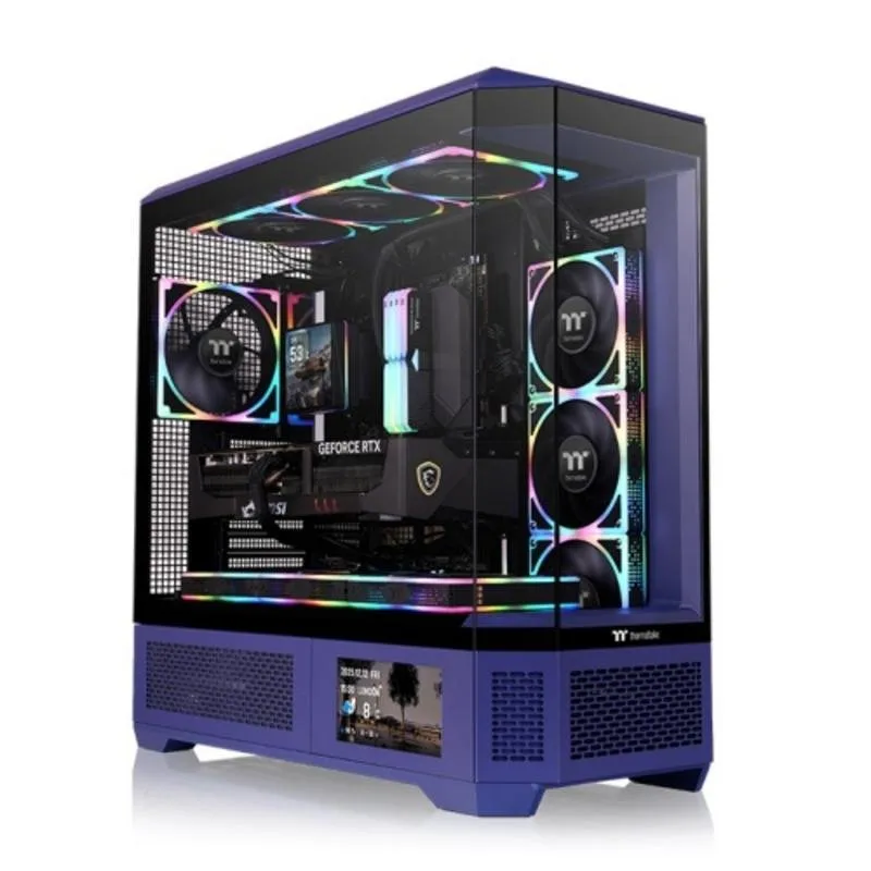 Thermaltake CA-11H-00FNWN-00 Caixa Full Tower com RGB e Vidro Temperado Azul