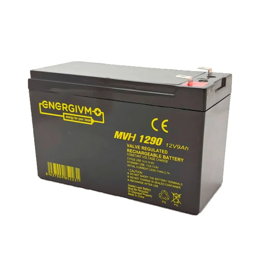 Bateria de Chumbo EnergiVm MVH1290 12V 9Ah