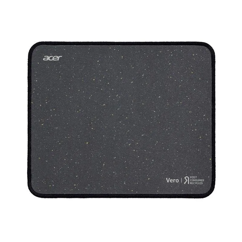 Tapete para Rato Acer Vero ECO Preto Monocromático 180 x 220 mm