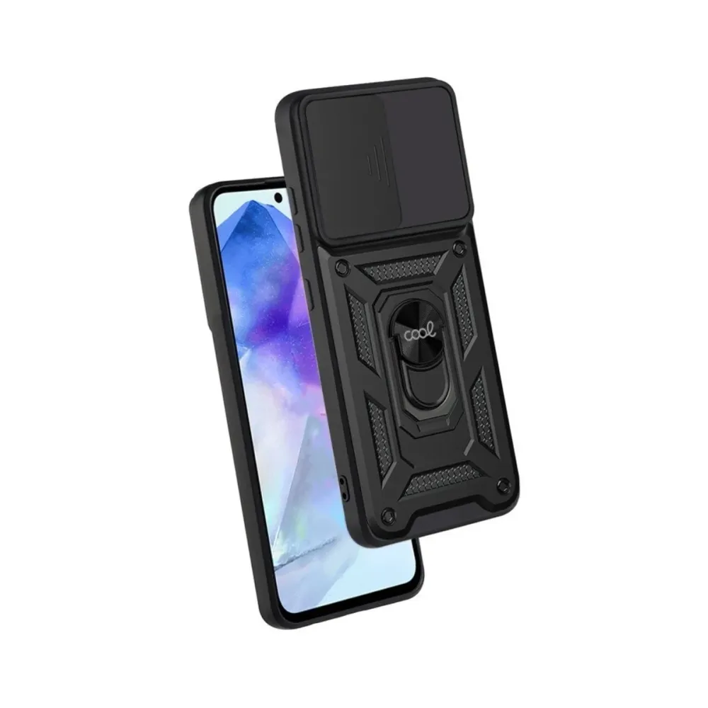 Capa Anti-Choque c/Anel Samsung Galaxy A55 5G Preta