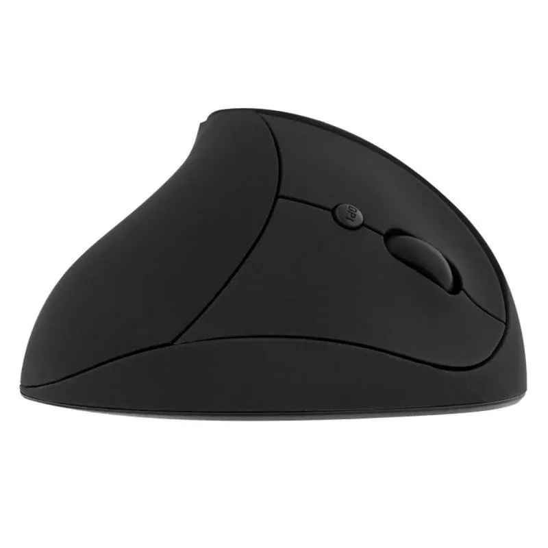 T'nB MWERGOVMN Rato Vertical Sem Fios 1600 DPI com 6 Botões e Recarregável Preto