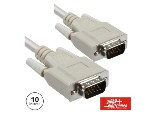 Cabo Vga Macho Hd 15p / Macho Hd 15p 10m Polybag