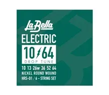Jogo Cordas Guit. Elect La Bella HRS-D1 Drop 010-064