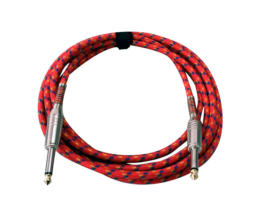 Cabo Instrumento PowerAcoustics CAB2209 Vermelho 6 mt Jack/Jack