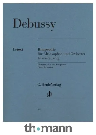 Henle Verlag Debussy Rhapsodie Altsaxophon