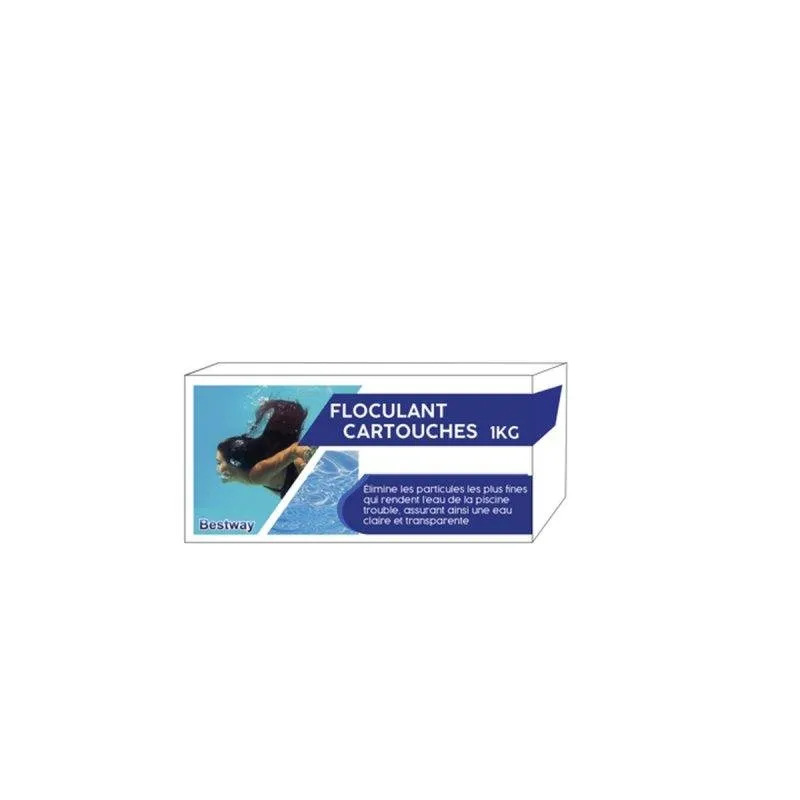 Cartucho Floculante Bestway 8x125 g Clarificante Duradouro