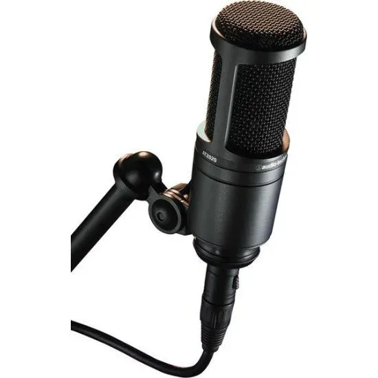 Microfone de Estúdio Audio Technica AT2020