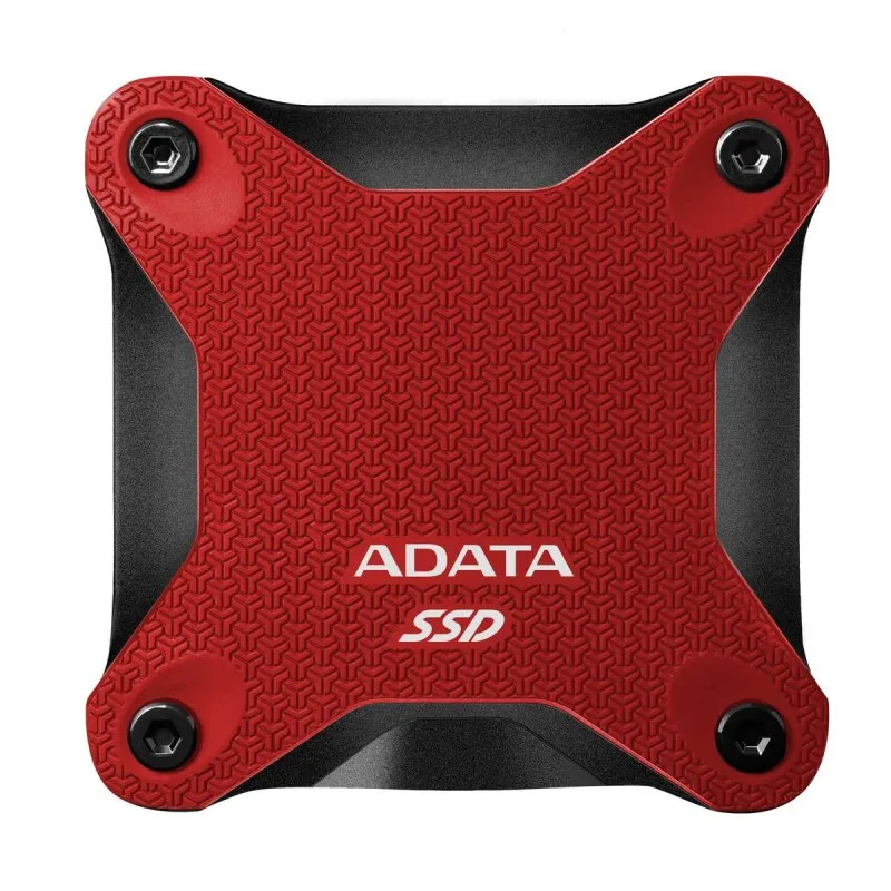 Disco Rígido ADATA SD620 SSD Externo 1TB USB 3.2 520MB/s Resistente ao Choque Vermelho