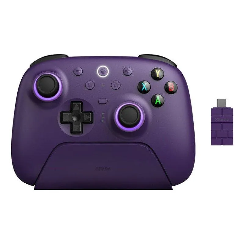 Gamepad 8BitDo Ultimate 2 Wireless 2.4G Bluetooth USB Roxo