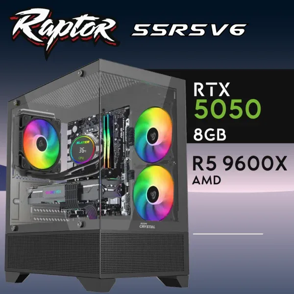 PC Gaming RAPTOR-55R5V6 - R5 9600X | RTX5050 8GB | 16GB | SSD 512
