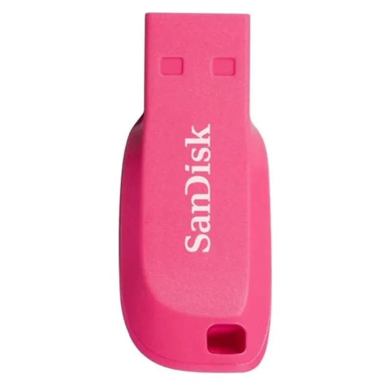Pen drive SanDisk Cruzer Blade 16GB rosa USB 2.0 sem tampa