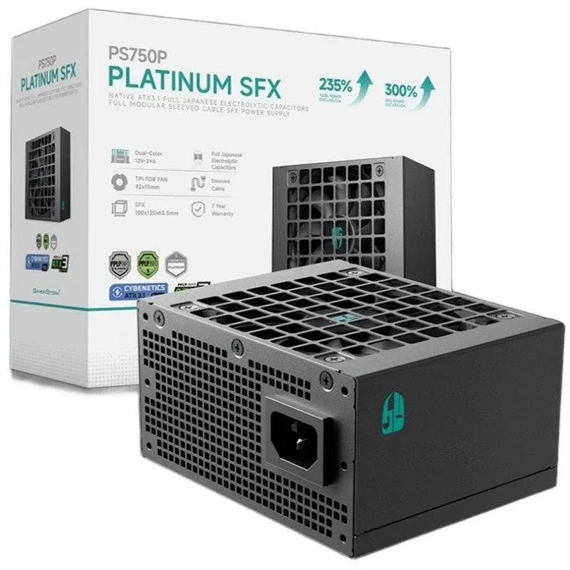 Fonte Alimentação Fonte de Alimentação Gamer Storm PS1000P 1000W Platinum modular SFX