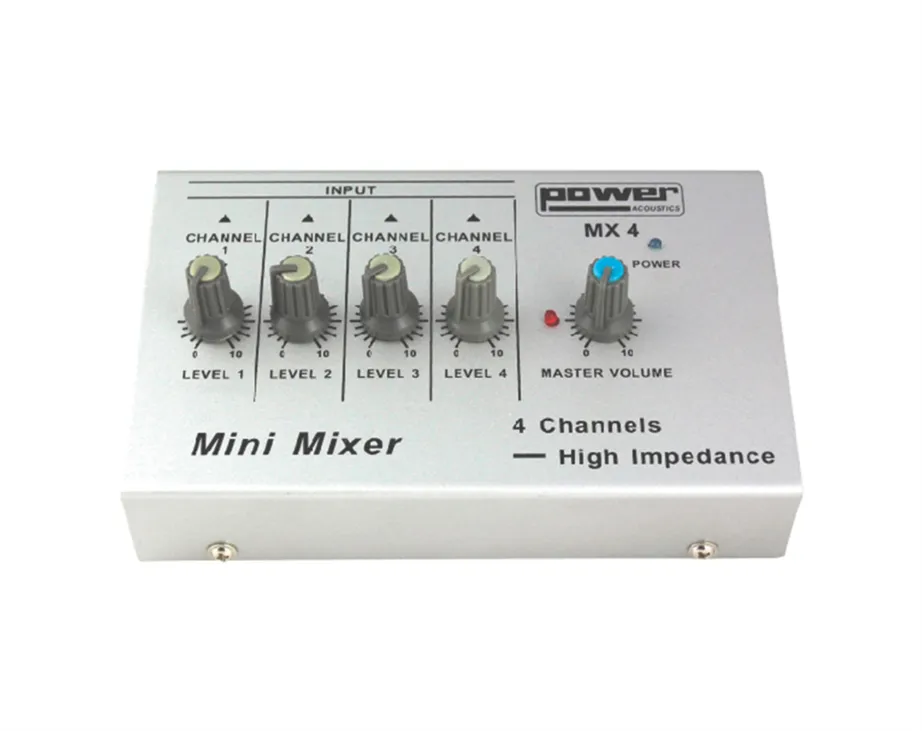 Mesa mistura s/ efeitos PowerAcoustics MX 4