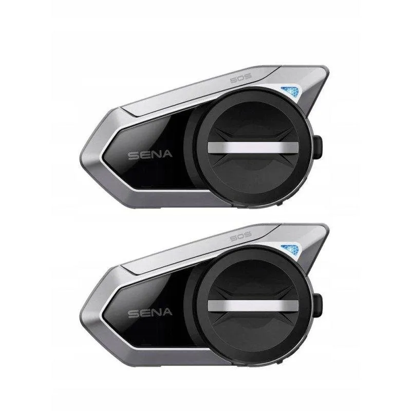 Auriculares Arsenal 50s-10d Intercomunicador Bluetooth 5.0 Redução de Ruído Moto Preto