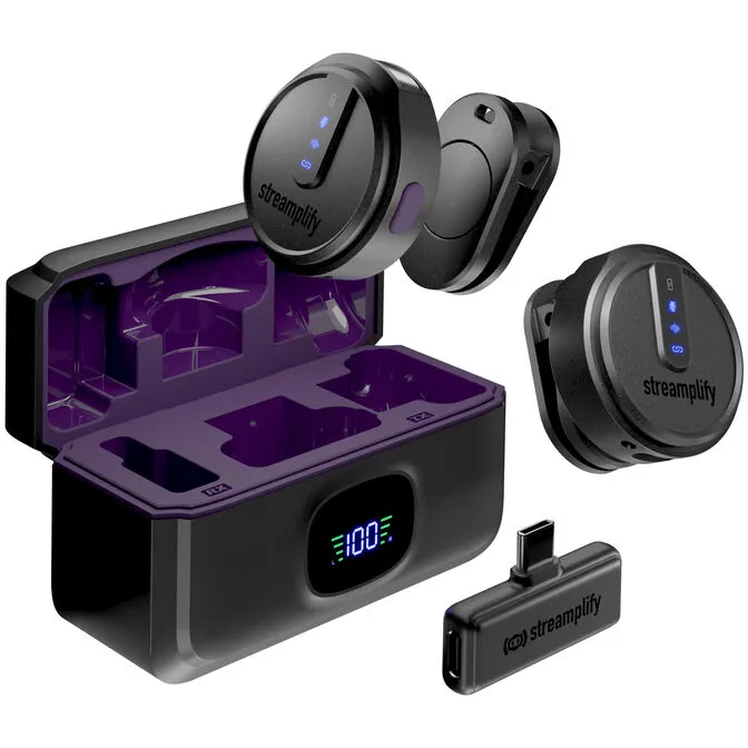 Microfone Streamplify MIC GO - Preto