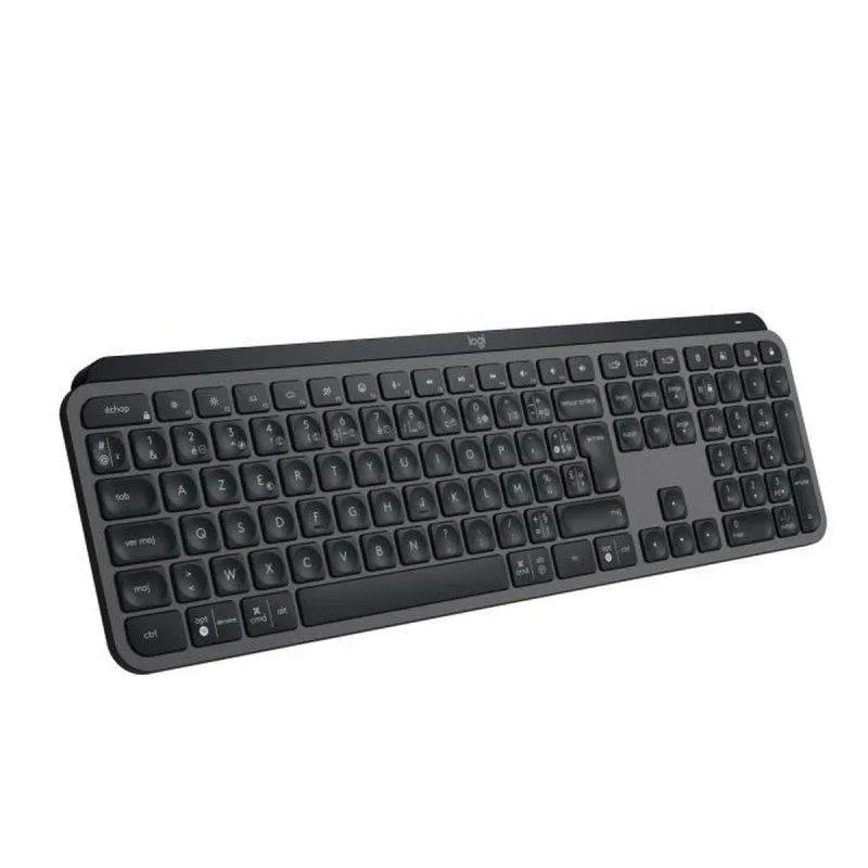 Teclado Logitech MX Keys S AZERTY sem fios retroiluminação inteligente grafite