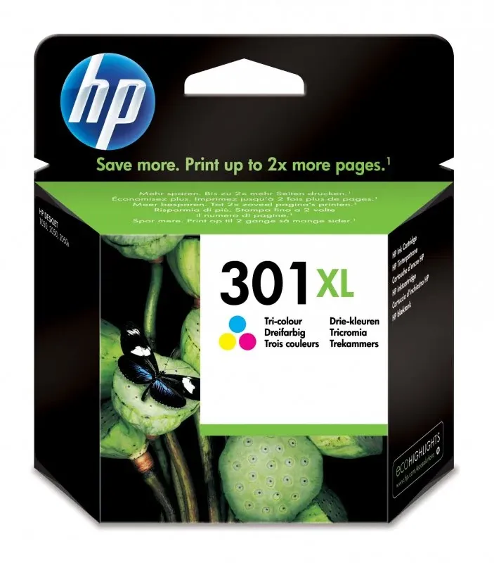 HP TINTEIRO ALTO RENDIMENTO TRICOLOR 301XL