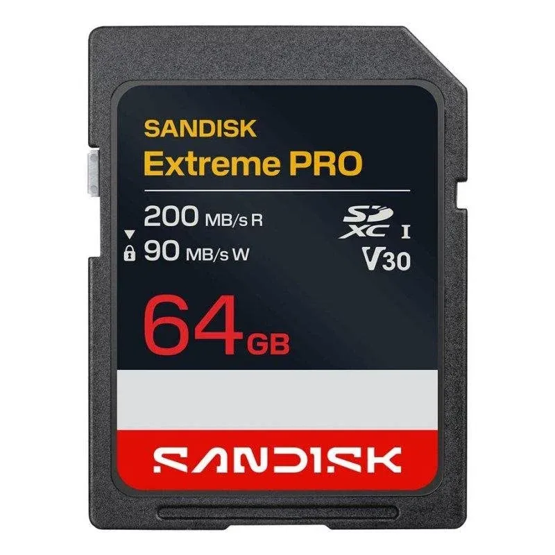Cartão de memória SanDisk Extreme Pro 64 GB UHS-I 200 MB/s V30 resistente